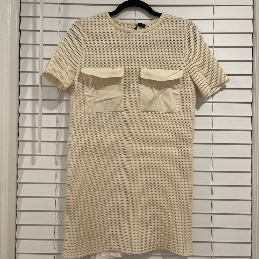 ZARA Classic white dress, size S/M
